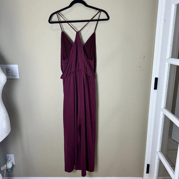 LAJU Los Angeles Halter Back Tie Front Mesh Pantsuit Jumpsuit Onesie size Medium - Picture 7 of 10